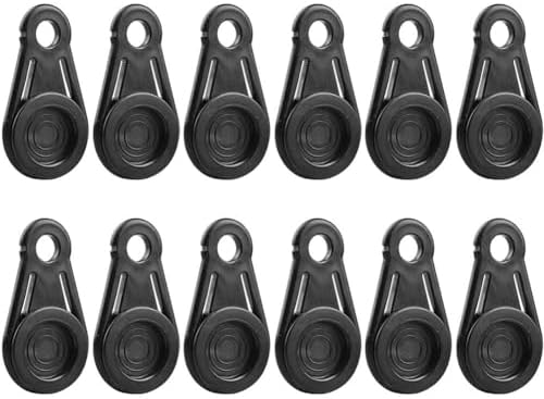 Wakauto 6pcs Tent Support Brackets - Lightweight Plastic Base For Awning & Canopy Stability - Camping Replacement Parts