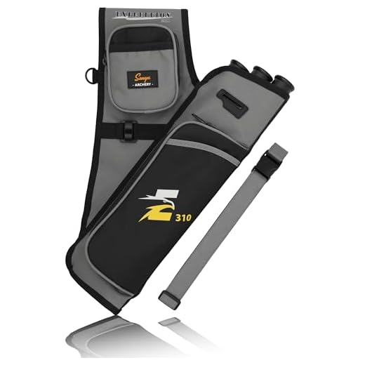 Sunya - Carcaj de Tiro con Arco para Flechas. Incluye pestaña y Bolsillos de liberación y cinturón de Nailon. Apto para Arco Compuesto y Arco recurvo o Campo .Portátil (Gris carbón)