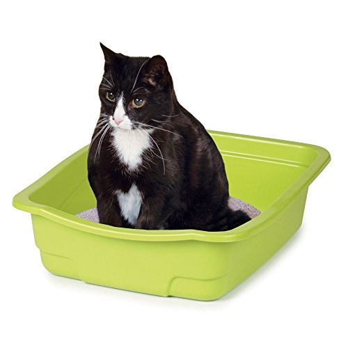 Image of Litter Pans - Brightly Colored Assorted Litter Pans for Cat Litter, 6-Packs