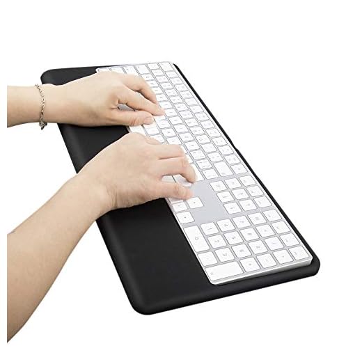 Magic Keyboard Wrist Rest Ergonomic Keyboard Stand Compatible with Wireless Magic Keyboard 2 with Numeric Keypad (Black Silicone)…