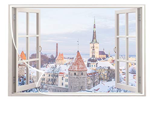 Yurun Fliegengitter für Fenster ohne Bohren Klebmontage mit Polyestergewebe Verschiedene Größen, Weiß 145x135cm Cover