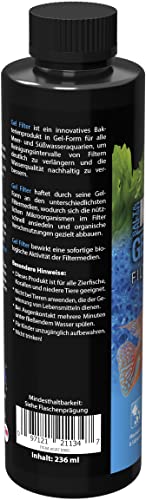 Aquarium filter bacteria 236 ml, biological gel formula for fast filter start, breaks down mulm & waste - Image 2