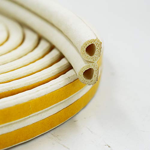 Weather Stripping for Door,Insulation Weatherproof Doors and Windows Soundproofing Seal Strip,Collision Avoidance Rubber Self-Adhesive Weatherstrip,Size:0.354