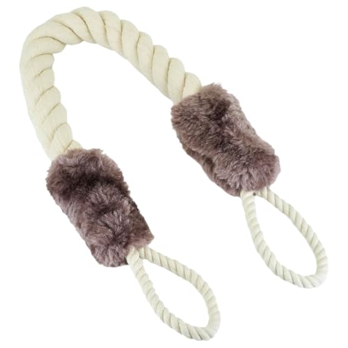 ciciment Anti-Collision Door Stopper Rope, Noise Reducing Door Guard, Anti-Pinch Protection for Door Handles, Safe for Children and Pets (Brown)