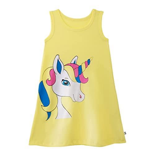 Image of YouGotPlanB 100% Cotton Printed Above Knee Length Dress for Girls