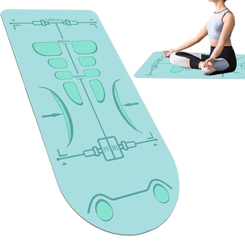 Tapis d'exercice extra long 1,6x0,7m antidérapant idéal pour le fitness chez soi