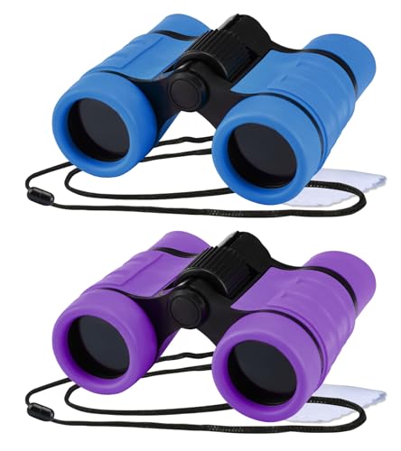 Binoculars for Kids, Toys for 3-12 Years Boys and Girls High-Resolution Optics Shockproof Mini Compact Toy Binoculars for Bird Watching, Hiking, Camping, Science, Detective
