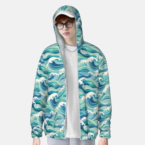 Long Sleeve Hoodie for Women Men Sun Protection Jacket Hooded Lightweight UV Shirts for Hiking Cycling4