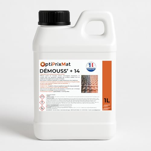 DEMOUSS’+14-1Litre = 15 Litres en curatif prêt à l'emploi soit entre 60 et 75m² traités - 1Litre = 30 Litres en préventif soit entre 120 et 150m² - Traitement Anti-mousse Ultra Concentré