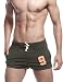 SEOBEAN Mens Low Rise Sports Soft Running Training Short Pants (XL(34-36"), 2301 Army Green)