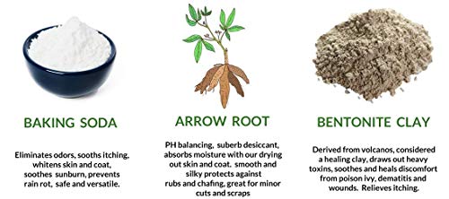 Dry Powder Shampoo For Dogs And Cats, Cleaning And Deodorizing, Healing And Soothing, Shaker Bottle, No Water, Talc Free, Odor Eliminator, 7 Oz. Made In Maine. (7 Oz.) #TOP3