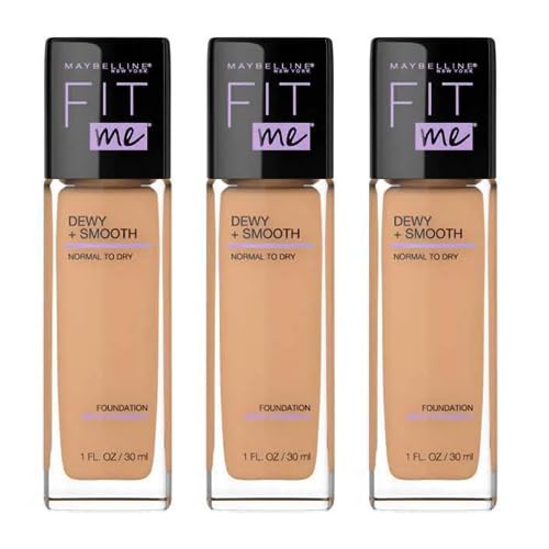 3 x Maybelline Fit Me Dewy + Smooth Foundation 30ml - 230 Natural Buff