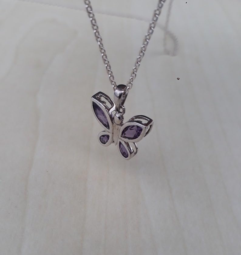 Collier améthyste naturelle et argent 925, le cadeau idéal de guérison