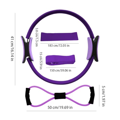 Conjuntos de anéis de Pilates para mulheres, Kit de anéis de Pilates para mulheres - Equipamento de