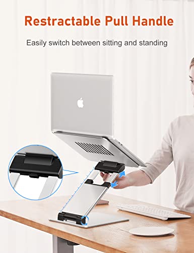 Ergonomic-Laptop-Stand-for-Desk-Sit-to-Stand-Laptop-Riser-Adjustable-Height-up-to-21-Standing-Computer-Stand-Promote-Healthy-Posture-Compatible-with-MacBook-Air-Pro-All-Laptops-10-17-Silver