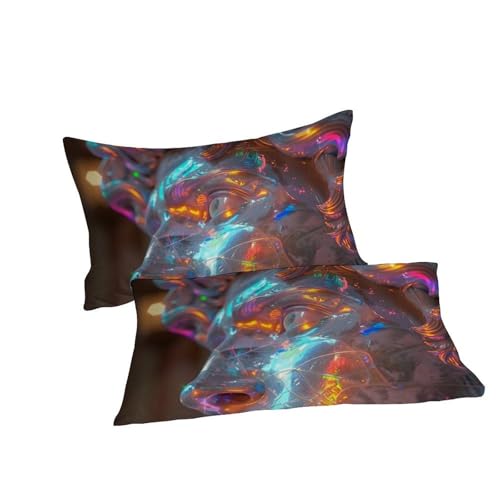 Housse de couette King 3D microfibre moderne pour chambre de garçon avec taies - 7