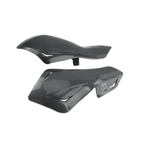 Protège-main de moto noir carbone pour affronter le vent en Kawasaki