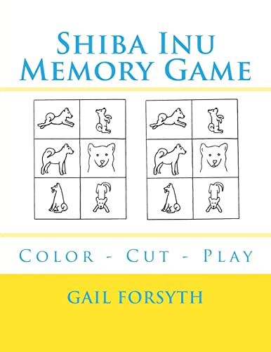 Shiba Inu Memory Game: Color - Cut - Play
