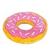 ZippyPaws Donutz - No Stuffing Dog Toys to Keep Them Busy, for Small and Medium Dogs, Squeaky Pet Toy for Boredom, Unstuffed Chew Toy, Soft Plush Puppy Products, Funny Food Toy - Strawberry Donut