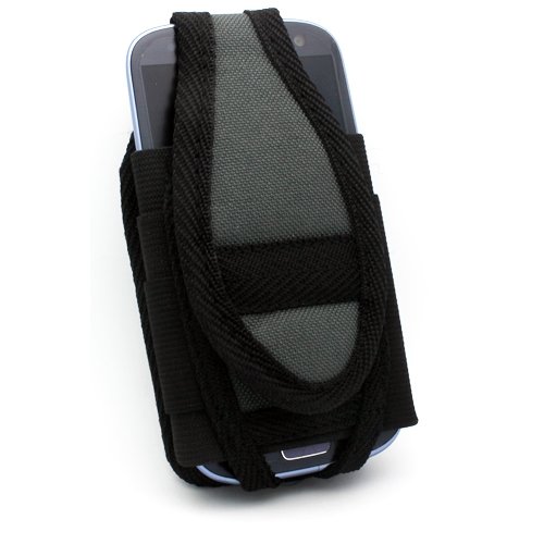 Nite Ize Holster Rugged Case Belt Clip Cover Pouch for iPhone 5 5C 5S - iPhone 6 (NOT for 6 Plus) - BlackBerry Q10 Z10 - HTC One - Samsung Galaxy S3 S4 S5 S6 S6 Edge - Mini