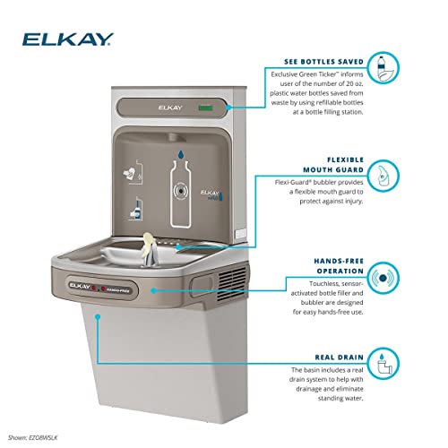 Elkay Ezo8Wslk Bottle Filling Station, Light Gray Granite #TOP13