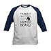 CafePress Fiercely Protective Brother Bear Baseball Jersey Kids Cotton Baseball Jersey, 3/4 Raglan Sleeve Shirt Navy/White