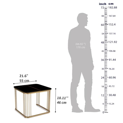 Image of Wakefit Center Table | 1 Yr Warranty | Coffee Table for Living Room Wooden, Tea Table for Living Room Wooden, Sofa Table, Free Installation from Brand, Modern Multi-Functional & Wobble-Free(Flat)