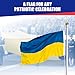 Ukraine Flag 4ft x 6ft Sewn Oxford Polyester