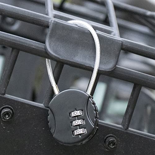 Image of Bluelans Combination Lock 3 Digit Outdoor Water-Proof Combination Padlock for School Gym Locker, Sports Locker, Fence, Toolbox, Gate, Case, Hasp Storage, Mini Coded Lock for Luggage, Suitcase Silver