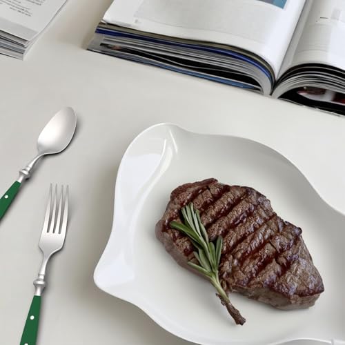 1810-Brushed-20-Piece-Silverware-Set-Stainless-Steel-Flatware-Set-with-POM-Green-Handle-Dishwasher-Safe-Service-for-4-Everyday-Utensils-Set-for-Home-Restaurant 1810 Brushed 20 Piece Silverware Set Stainless Steel Flatware Set with POM Green Handle Dishwasher Safe Service for 4 Everyday Utensils Set for Home Restaurant