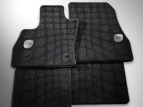 Fiat Genuine (68227374AA) Premium Carpet, Front, Black