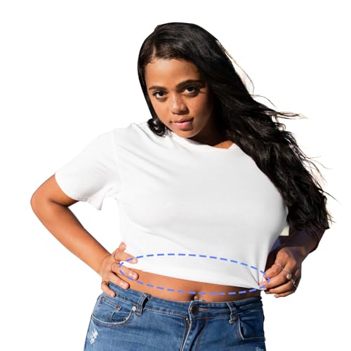 Crop Band for T-Shirts,Tuck Band, Sweater Tuck Band belts (Black+Khaki)2