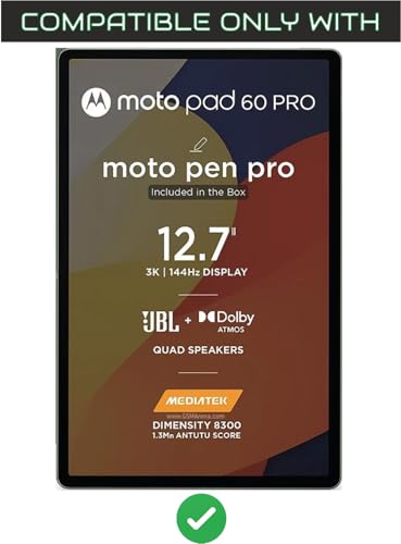 Image of Matte Finish Screenguard Compatible With Moto Pad 60 Pro Tab (12.7 inch Inch Tablet) Eye Friendly Anti Glare Screen Guard Not a Tempered Glass Screen Protector