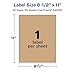Avery Kraft Brown Rectangle Labels, 8.5