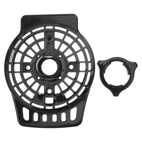 MOTHNUR Cubierta Protectora Frontal para Motor de Ventilador de Pie Negro, Repuesto Compatible con Ventiladores Eléctricos, Carcasa de Plástico con Ventilación de Enfriamiento Integrada