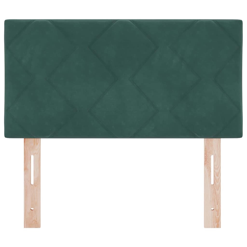 Cabecero verde oscuro 80 cm terciopelo 78/88 cm ajuste altura madera de pino dormitorio invitados habitación juvenil