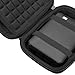 Lacdo Externe Festplattentasche Hard Drive Case für Toshiba Canvio Basics/Canvio Flex/Canvio Gaming/Canvio Advance 2.5" HDD 1TB 2TB 3TB 4TB 5TB USB 3.0 Stoßfest Wasserdicht, Schwarz+Schwarz