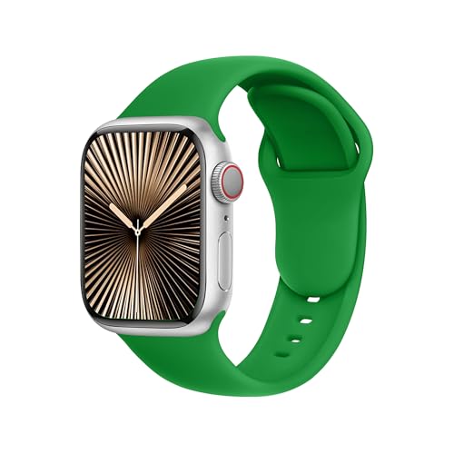 Correa Apple Watch SE y Series 10 verde para cenas y eventos familiares
