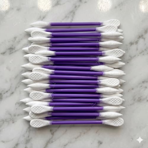 Image of CGR 900pcs Precision Makeup Cotton Swabs, Pointed & Flat Tips, 3 Bags (Pack of 2)