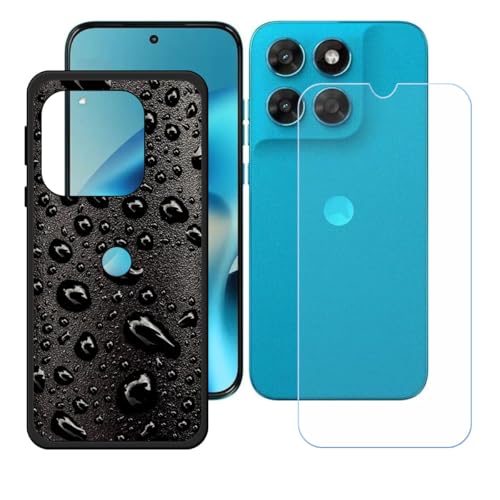 CongJiaLingXi�P�[�X �K�p���� Motorola Moto G77 (6.78") + �����K���X�X�N���[���ی�t�B���� �A���ȃ\�t�g�V���R���P�[�X�ی�TPU�J�o�[�̃P�[�X�J�o�[ - WZ15