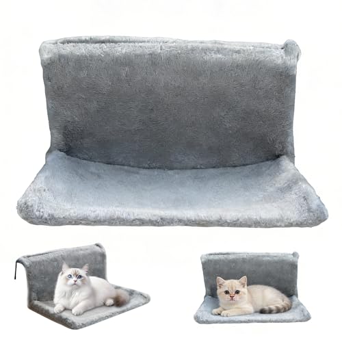Katzenbett für Heizung Flauschig Katzenhängematte Katzenheizungsliege Katzen Hängematte Heizkörper Fensterliege Wandmontage Balkongeländer Heizungsliege Katzen Bett Hängeliege