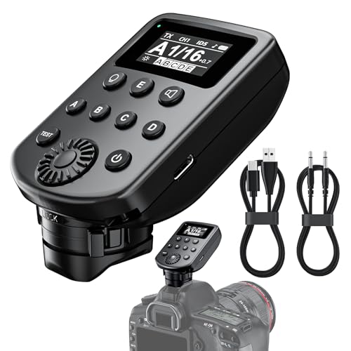 Wireless Flash Trigger Compatible with Godox 2.4G Wireless X System & Flashpoint R2 Radio Remote System, 32 Channels 5 Groups 99 Selectable IDs for Canon, for Sony, for Nikon, for Fujifilm Cameras