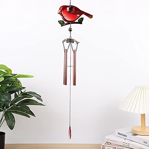 Carillons éoliens en fer d'art oiseau - Suspension décorative de prestige