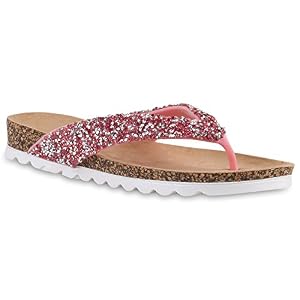 stiefelparadies Bequeme Damen Sandalen Zehentrenner Komfort-Sandalen Kork Bequem Strand Schnallen Schuhe 140852 Rosa Steinchen Brooklyn 40 Flandell stiefelparadies Bequeme Damen Sandalen Zehentrenner Komfort-Sandalen Kork Bequem Strand Schnallen Schuhe 140852 Rosa Steinchen Brooklyn 40 Flandell