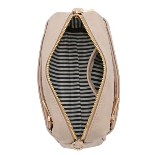 Image of FashionPuzzle Triple Zip Small Crossbody Bag