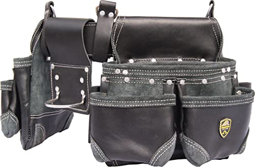 Miniatura 3 de Zakco Pro-20 Professional Genuine Leather Carpenter Tool Belt, Construction Tool Belt Pouches, Framer, Roofers, Drywall Tool Belt