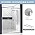 AISU HOME 56-60 in.W × 74 in.H Glass Shower Door,1/4 in (6mm) Semi-Frameless Sliding Double Shower Door, can be Installed Left and Right,Sliver