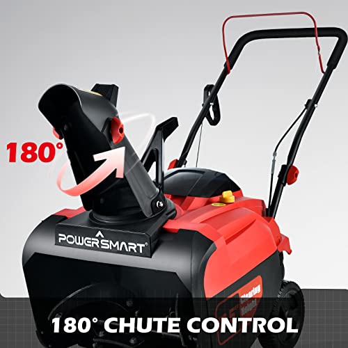 Image of PowerSmart Snow Blower Gas Powered 21-Inch, 212cc Engine Single-Stage Snowblower PS21