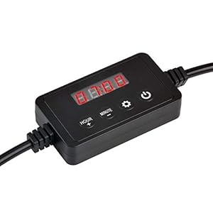 NICREW Timer dell’Acquario, Timer Illuminazione Acquario Timer Digitale per Aquarium Ramp LED, Timer di Controllo dell’illuminazione