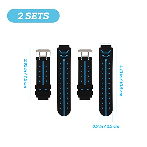 Hemobllo - 2 cinturini di ricambio per orologio da...